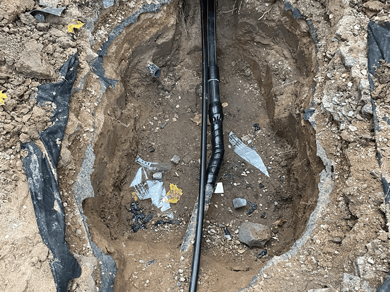 Перенос подземного газопровода