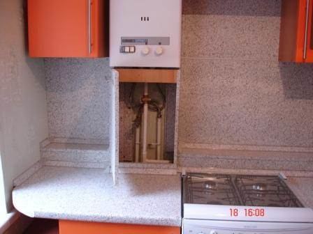 Съёмная панель на газовую трубу, пример 2