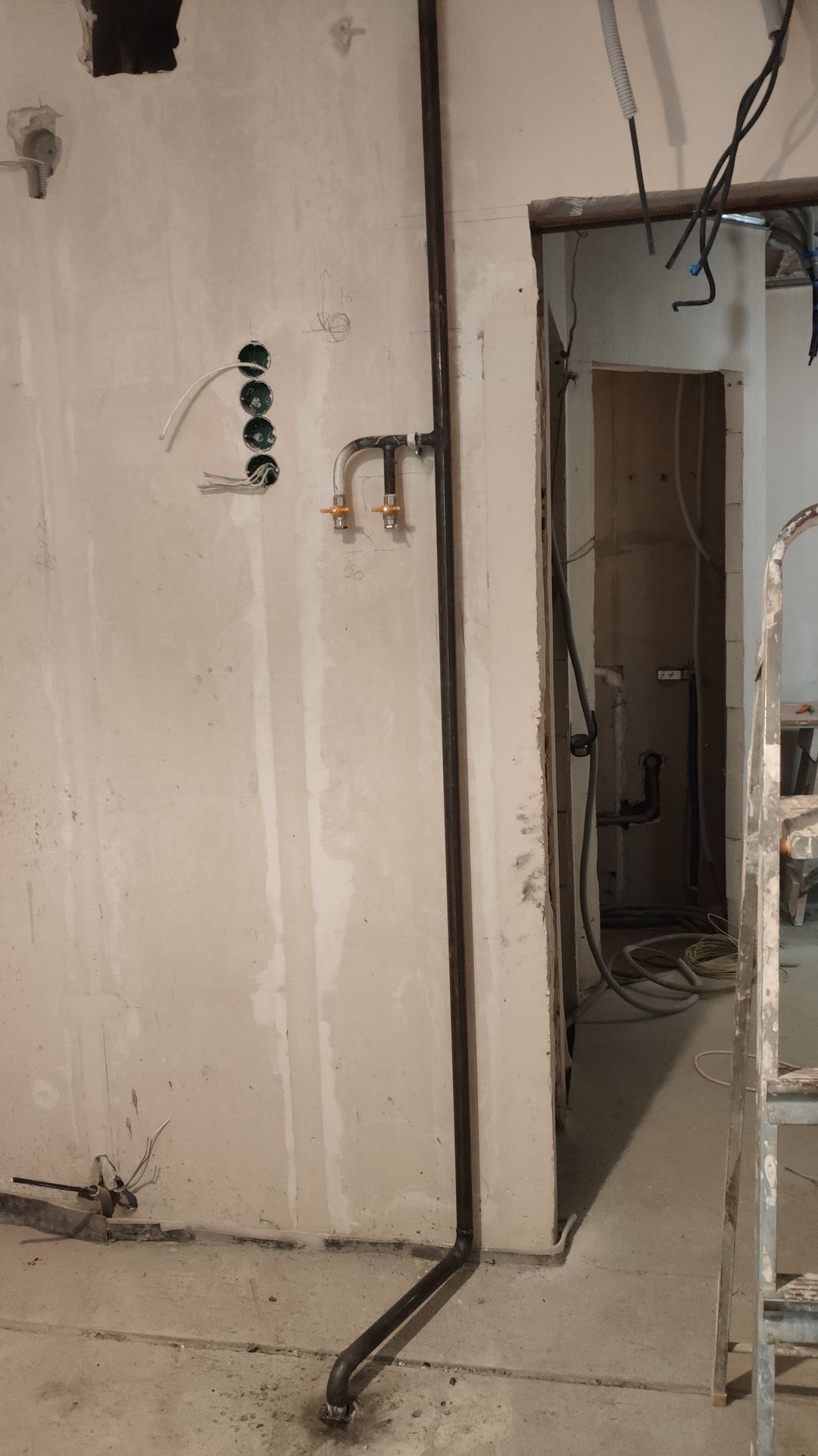 Объект: газовая разводка на кухне, фото 2